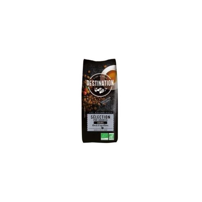 DESTINATION Café Arábica 100% Selección Grano Ecológico 1Kg, Sabor Redondo y Equilibrado, Intensidad 7/10
