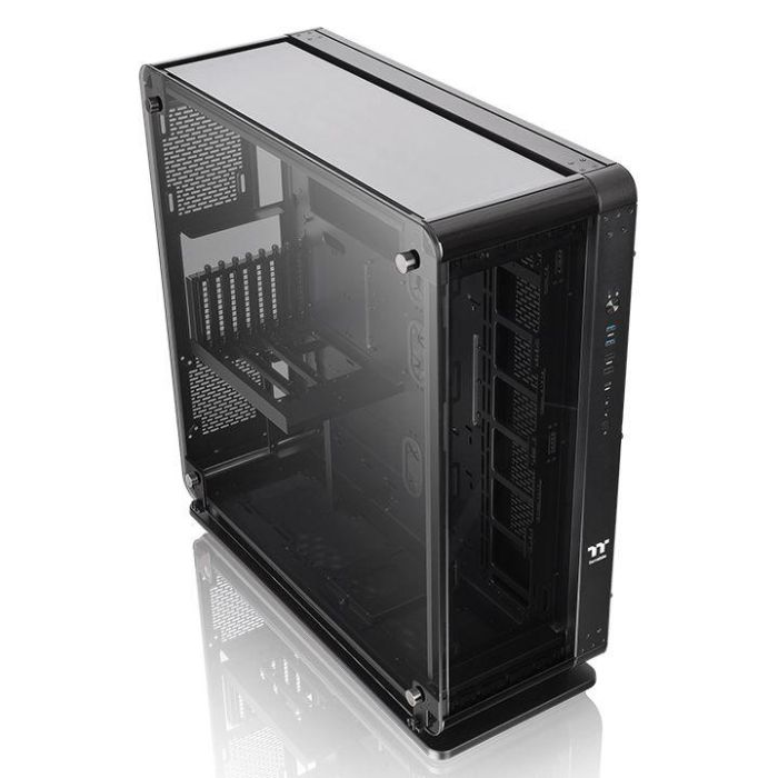 Thermaltake Core P8 TG Full Tower Negro - Caja de PC. Soporte para ventiladores 120/140mm y unidades de disco 2.5/3.5". 5