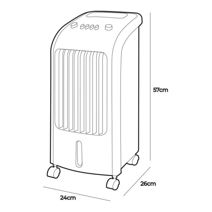 Climatizador Portátil EDM 33516 80 W 3,6 L 1