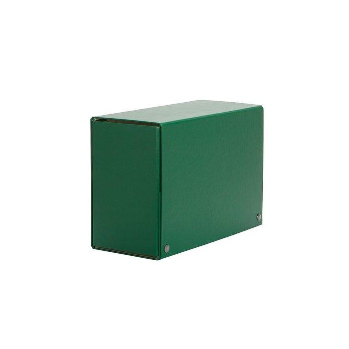 Carpeta De Proyectos Pardo Carton Forrado Pvc A4 Broches 12 Cm Verde 6 unidades