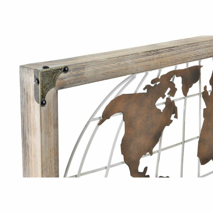 Figura Decorativa DKD Home Decor Natural Metal Cobre Pino Mapamundi (75 x 6 x 46 cm) 2 Figura Decorativa DKD Home Decor Natural Metal Cobre Pino Mapamundi (75 x 6 x 46 cm) 2