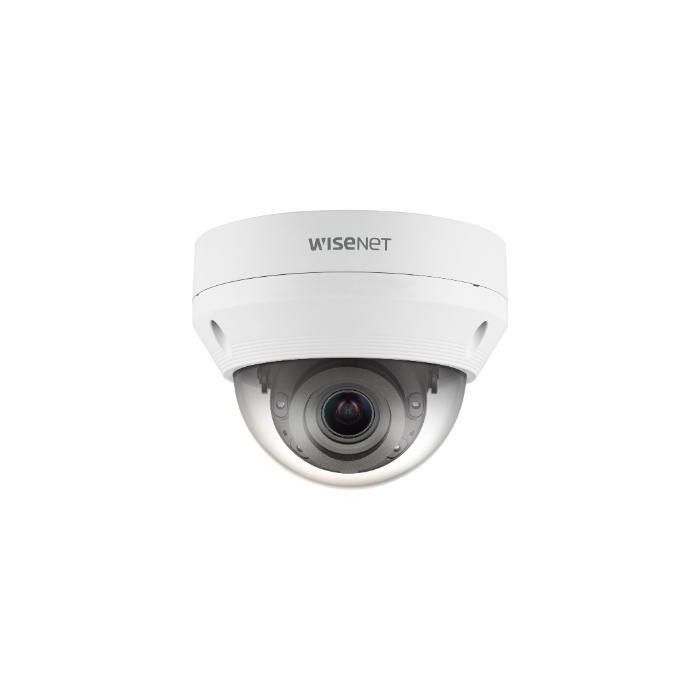 Hanwha Cámara IP minidomo 2M 3.2-10mm antivandálico IR30 WDR H.265 IK10 IP66 12V/PoE Wisenet Q Hanwha Cámara IP minidomo 2M 3.2-10mm antivandálico IR30 WDR H.265 IK10 IP66 12V/PoE Wisenet Q