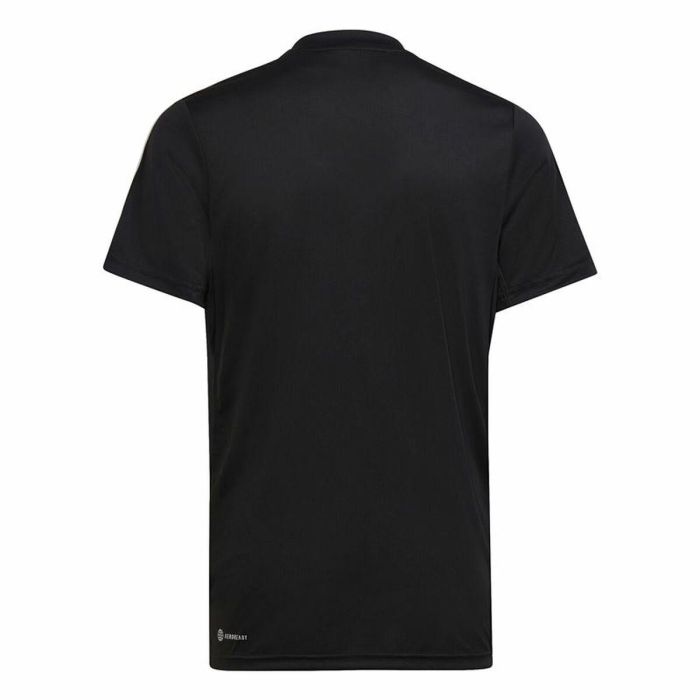 Camiseta de Manga Corta Niño Adidas Essentials 3S Negro 4