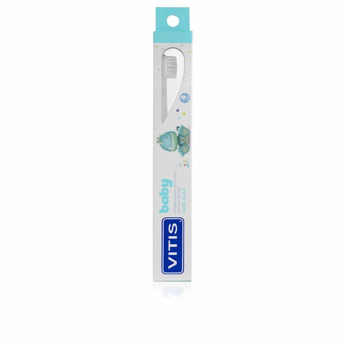 Vitis BABY Cepillo Dental para Bebés, Encías y Primeros Dientes, Desde 0 Meses, Cabezal Pequeño y Filamentos Ultrasuaves, 1 Unidad 1 Vitis BABY Cepillo Dental para Bebés, Encías y Primeros Dientes, Desde 0 Meses, Cabezal Pequeño y Filamentos Ultrasuaves, 1 Unidad 1