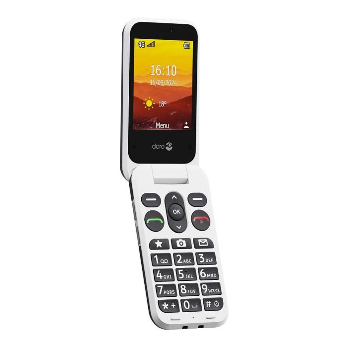 Doro Leva L30 Teléfono Concha Negro Blanco Dual SIM 4G 2MP 1150mAh IP54 3