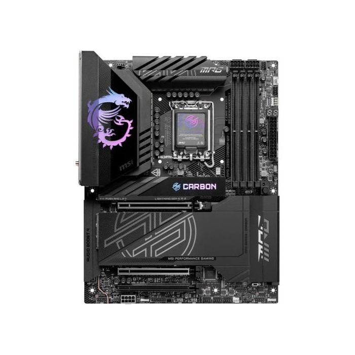 MSI PLACA MPG Z890 CARBON WiFi, Intel LGA 1851, Chipset Z890, DDR5, 4 DIMM, 256GB, Wi-Fi 7, Bluetooth, 911-7E17-001 3 MSI PLACA MPG Z890 CARBON WiFi, Intel LGA 1851, Chipset Z890, DDR5, 4 DIMM, 256GB, Wi-Fi 7, Bluetooth, 911-7E17-001 3