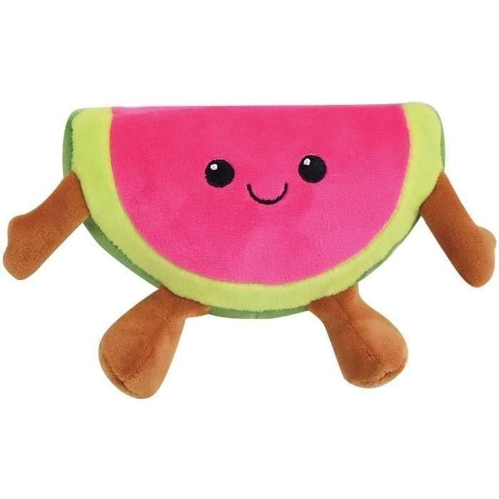 Jemini Caja de Peluches de Frutas y Verduras Fruity, 6 unidades suaves de 17 cm para jugar al mercado: aguacate, naranja, tomate, piña, sandía 4