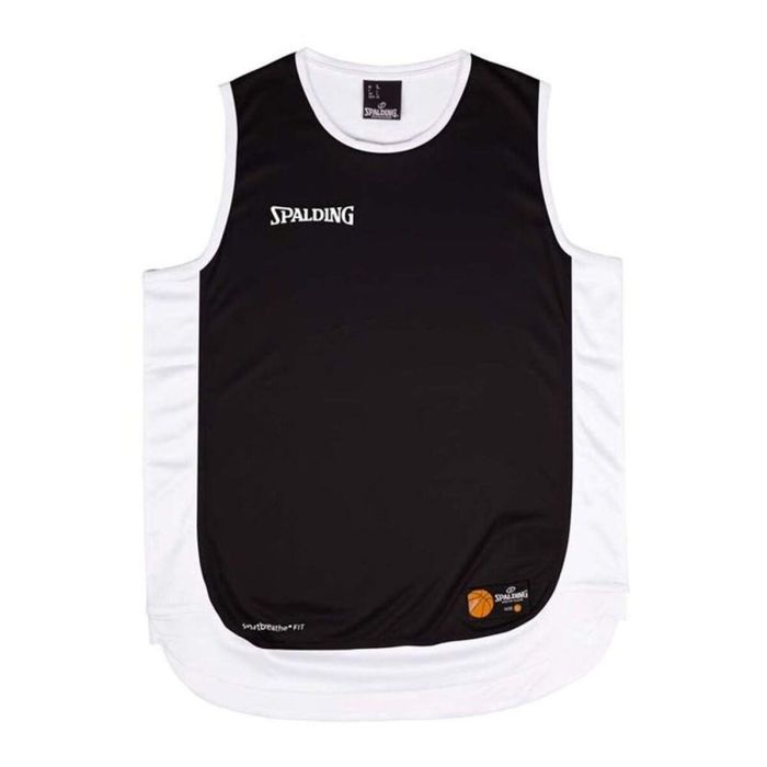 Camiseta de baloncesto Spalding Hustle Tank Blanco Negro 14 Años Camiseta de baloncesto Spalding Hustle Tank Blanco Negro 14 Años