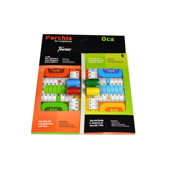 Fournier Juego de mesa Parchís con oca tablero pequeño 42,5x33x4,45 cm 2 Fournier Juego de mesa Parchís con oca tablero pequeño 42,5x33x4,45 cm 2