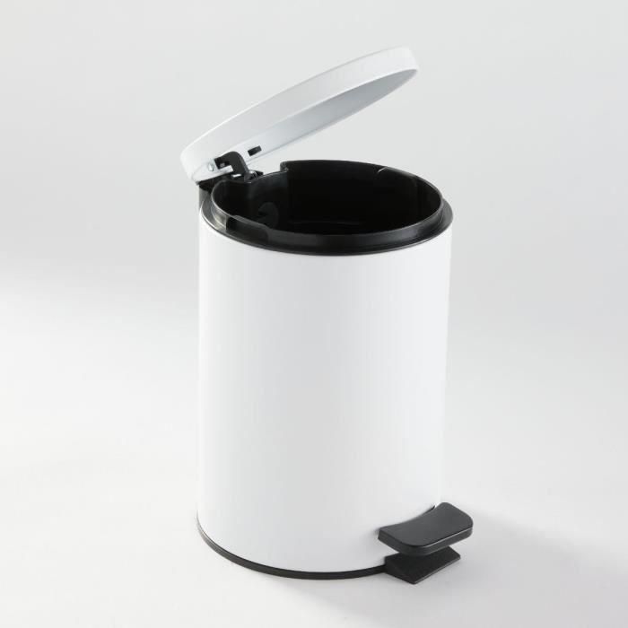 Papelera de baño - HOY - UTILITY - 3 L - Ø 17 x H 25 cm - Polipropileno - Blanco suave 2 Papelera de baño - HOY - UTILITY - 3 L - Ø 17 x H 25 cm - Polipropileno - Blanco suave 2