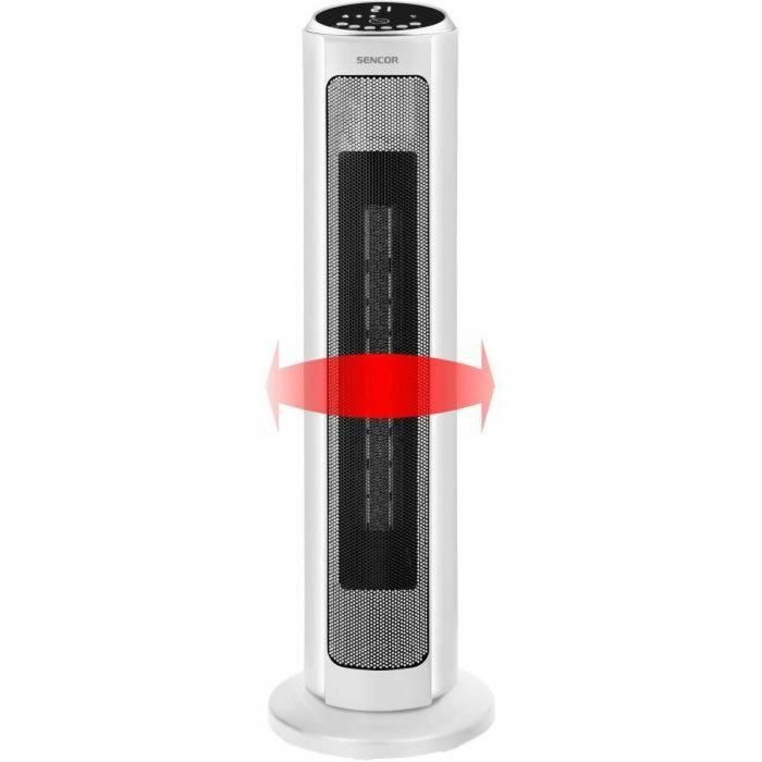 Radiador de torre cerámico - SENCOR - SFH 8994WH - Hasta 2000 W - 3 modos - 24 m² / 60 m³ - Mando a distancia - Blanco 1 Radiador de torre cerámico - SENCOR - SFH 8994WH - Hasta 2000 W - 3 modos - 24 m² / 60 m³ - Mando a distancia - Blanco 1