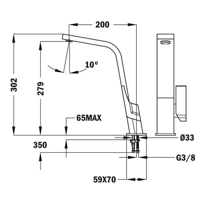 Grifo Monomando Teka IC 915 Blanco Metal 1 Grifo Monomando Teka IC 915 Blanco Metal 1