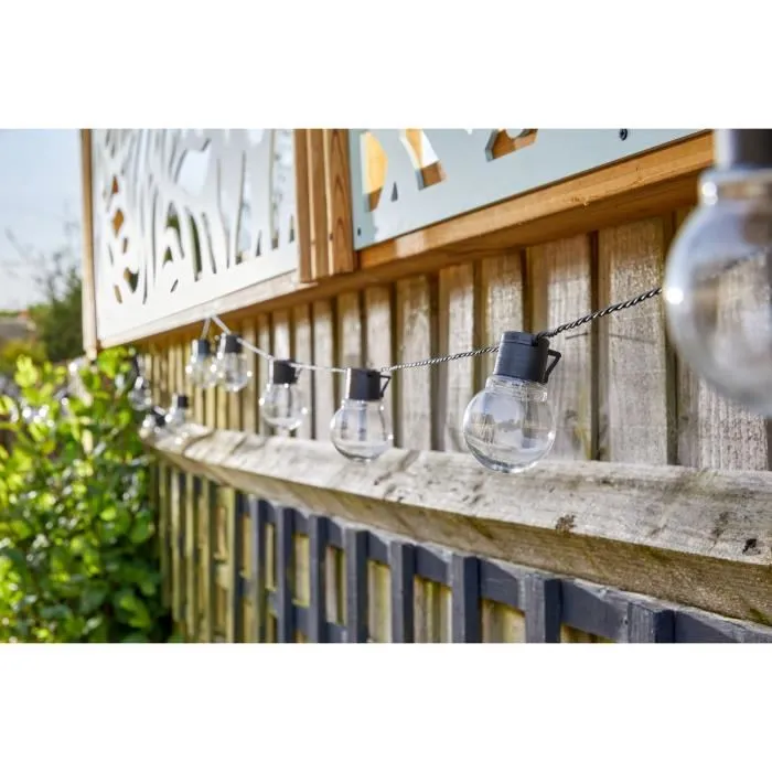 Smart Garden Guirnalda de Luces Solares Globulb 40 LED Blanco Cálido 13.7 m Panel Solar IP44 SMA1728677209823