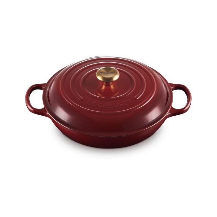 Le Creuset 21180309494441 Signature Cacerola Baja Redonda de Hierro Fundido, 30cm, Rhone 1 Le Creuset 21180309494441 Signature Cacerola Baja Redonda de Hierro Fundido, 30cm, Rhone 1