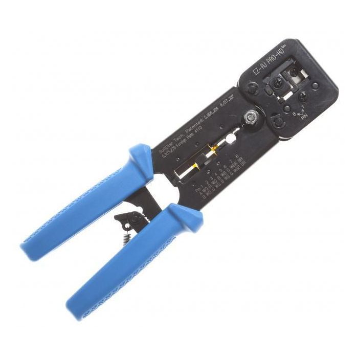 LOGON TWPHT001 Herramienta de Crimpado Profesional para Conectores RJ45/RJ11 con Cortador y Pelador Integrado