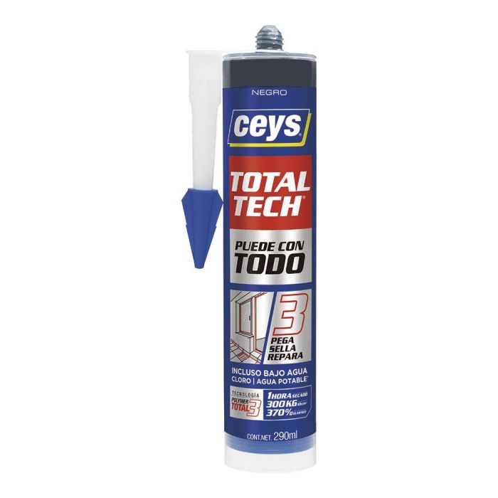 Ceys Total tech negro cartucho 290 ml 507221