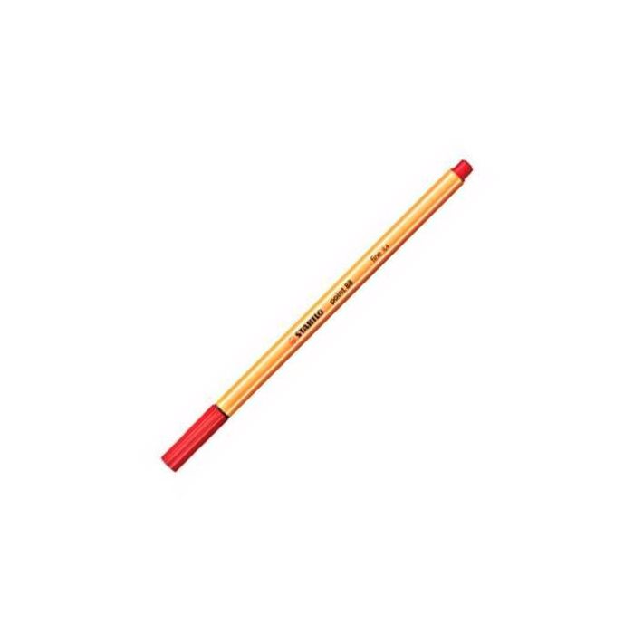 Stabilo Rotulador Point 88 Rojo Caja 10 Unidades