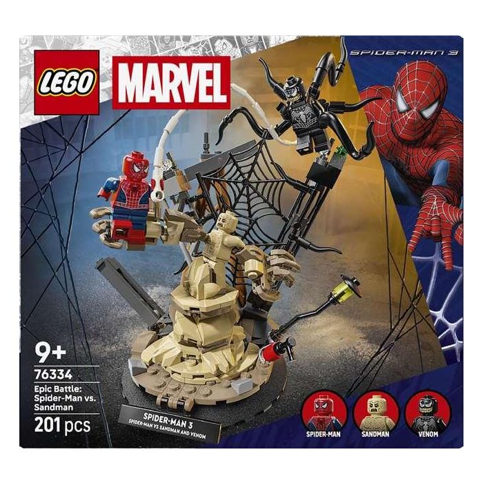 Juego de construccion batalla legendaria spider-man vs. sandman lego super heroes marvel 2