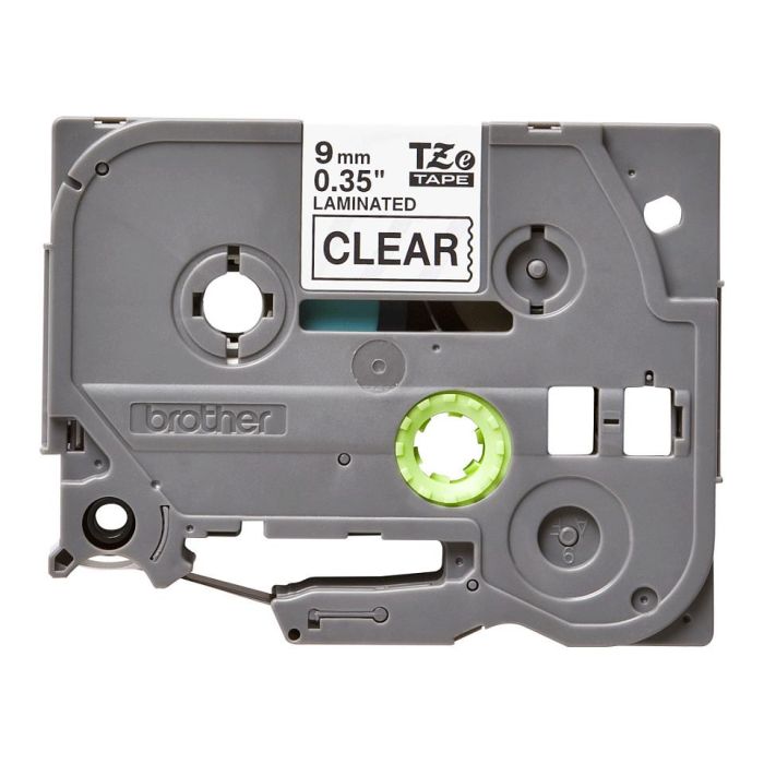 BROTHER Cinta laminada transparente/negro 9 mm 1