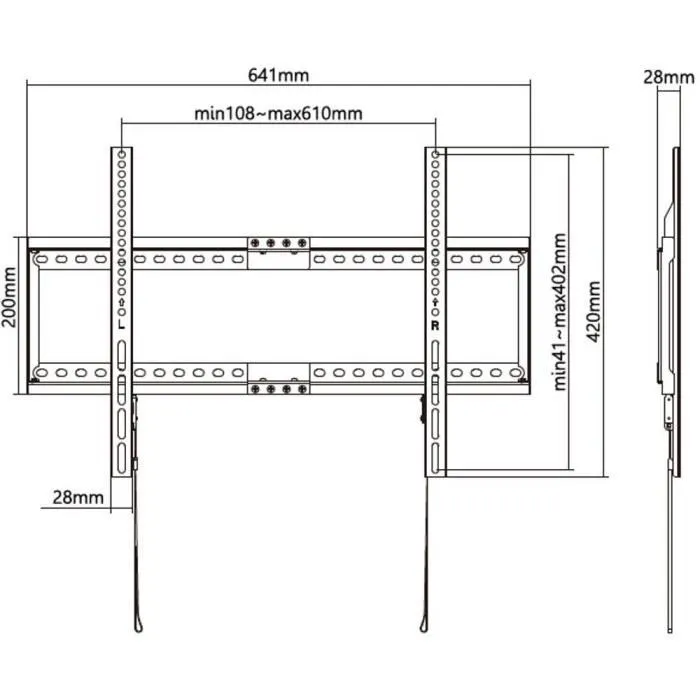 Stell Soporte TV Fijo SLIM Acero SHO 5210 5