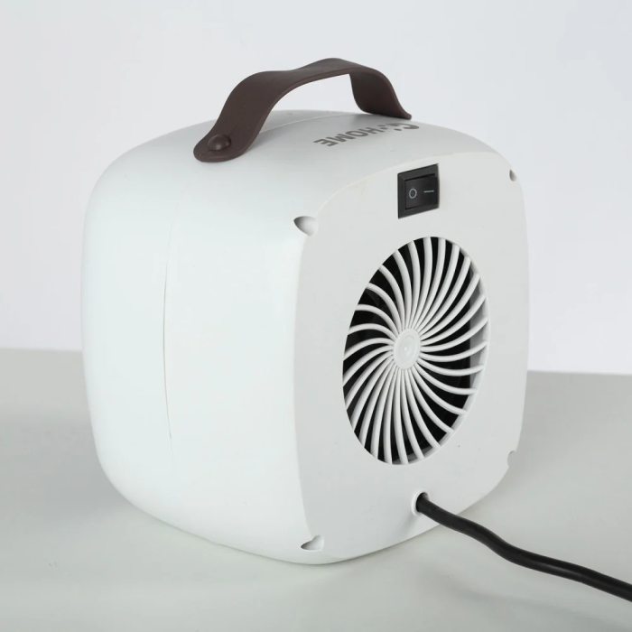Calefactor PTC + Ventilador 500W Blanco Horizontal con Termostato Regulable 3