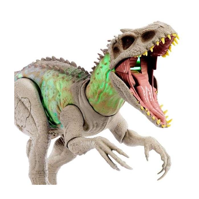 Figura dinosaurio jurassic world rex indominus camúflate y devora 53 cm con sonidos 3