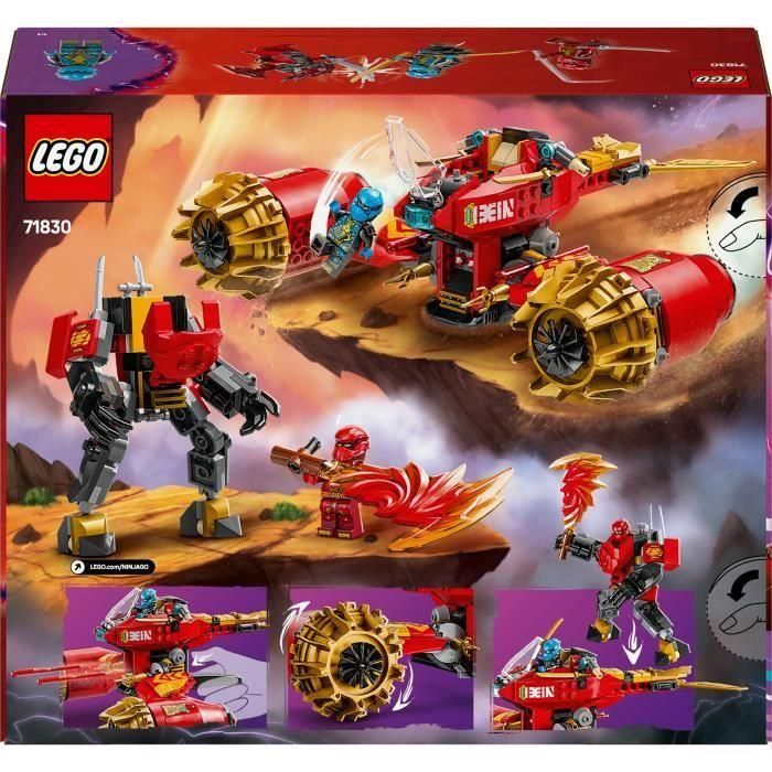 LEGO 71830 Ninjago Moto-Meca de la Tormenta de Kai | Juguete de Construcción 2 en 1: Meca y Moto de Nya | Set +7 años 5