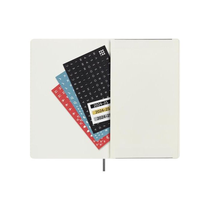 Agenda 18 Meses 2024-2025 Diaria L (13 X 21 Cm) Negra Tapa Blanda Moleskine DSB18DC3Y25 1