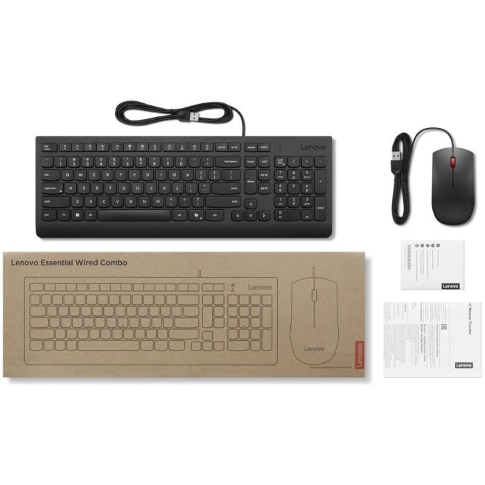 Lenovo Essential Wired Combo Keyboard and Mouse German 129 3 Lenovo Essential Wired Combo Keyboard and Mouse German 129 3