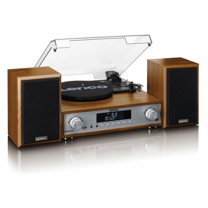 Lenco MC-160WD Tocadiscos de Madera con Bluetooth, Radio DAB+/FM y Reproductor MP3 4 Lenco MC-160WD Tocadiscos de Madera con Bluetooth, Radio DAB+/FM y Reproductor MP3 4