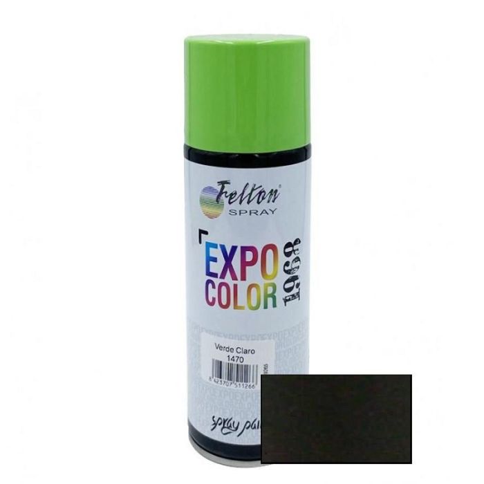 Felton Spray Pintura Negro Brillante 200ml - Acabado Duradero, Alta Calidad, Secado Rápido para Múltiples Superficies