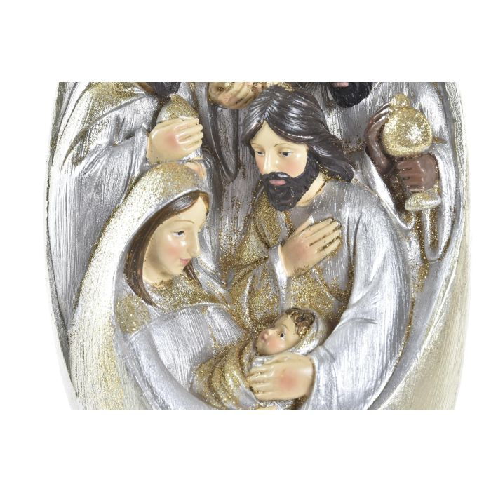 DKD Home Decor Nacimiento Navidad Tradicional Dorado Plateado Resina y Purpurina 10.5x19x11.5 cm 1 DKD Home Decor Nacimiento Navidad Tradicional Dorado Plateado Resina y Purpurina 10.5x19x11.5 cm 1