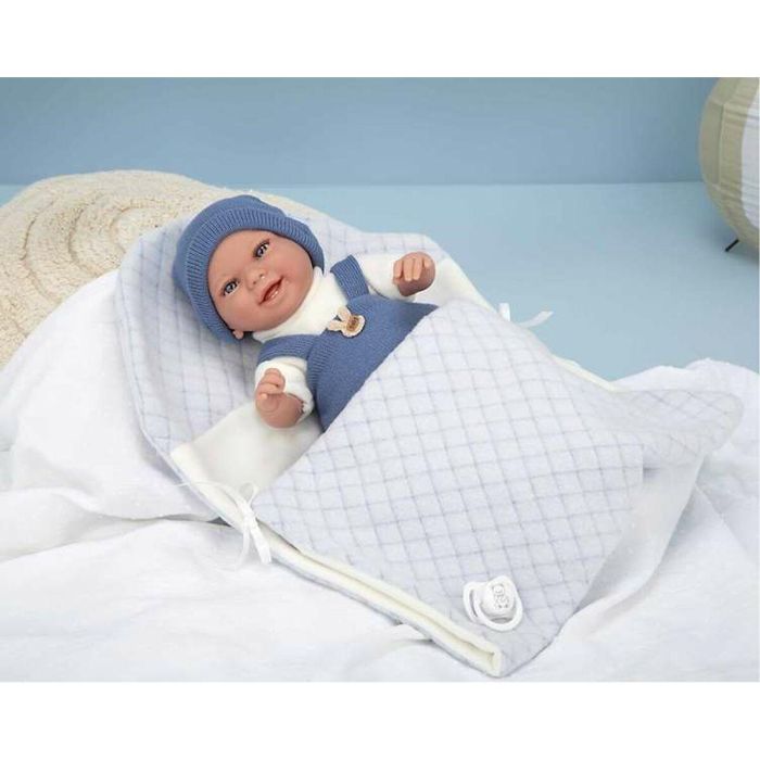 Muñeca elegance 35 cm babyto azul c/manta (muñeco de peso) 1 Muñeca elegance 35 cm babyto azul c/manta (muñeco de peso) 1