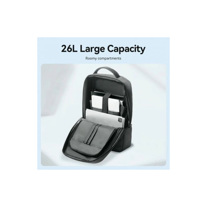 Mochila Vention KRSB0 para Portátiles hasta 17.3"/ 26L/ Impermeable/ Negra 1 Mochila Vention KRSB0 para Portátiles hasta 17.3"/ 26L/ Impermeable/ Negra 1