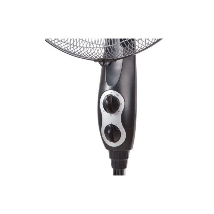 Orbegozo SF 0156 Ventilador de Pie 60W, Aspas 45cm, 3 Velocidades, Oscilación Oval, Altura Ajustable, Temporizador 3