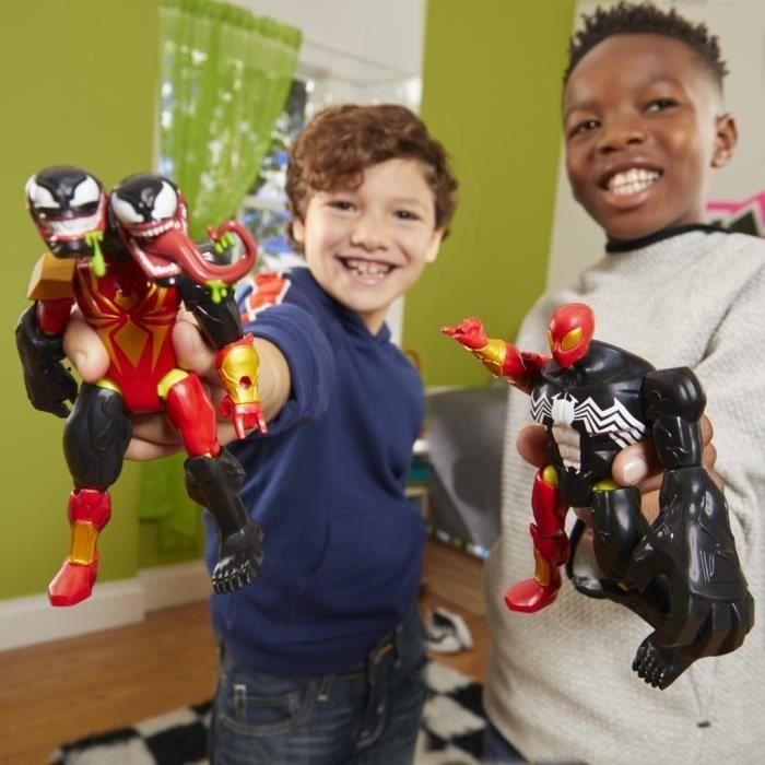 Figura spiderman mixmashers con 16 puntos de conexion. 12 cm - modelos surtidos 2