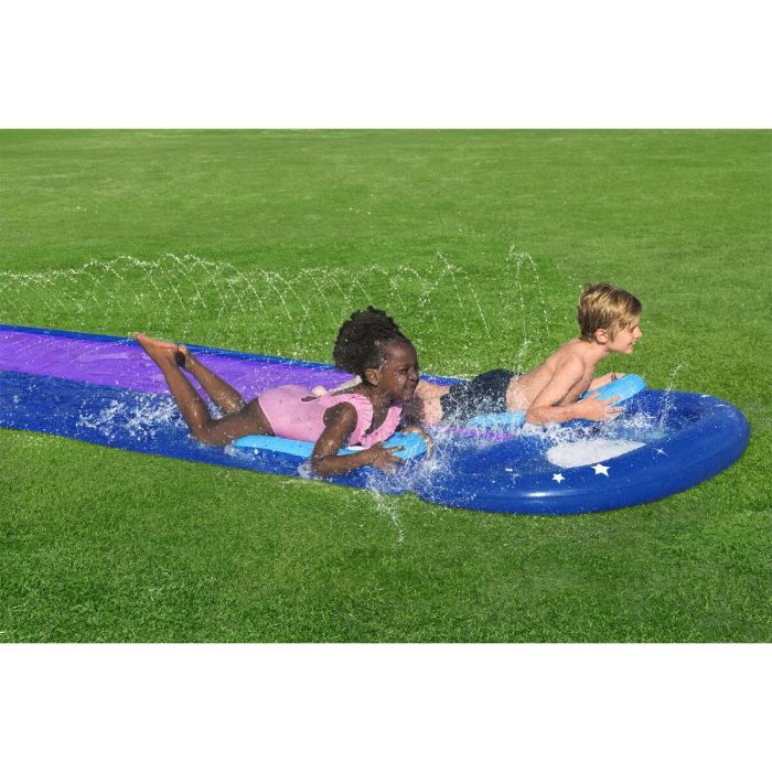 Bestway Pista Deslizante con Rampa de Salto Doble 488x138 cm +3 Años Jardin 52364 Bestway Pista Deslizante con Rampa de Salto Doble 488x138 cm +3 Años Jardin 52364