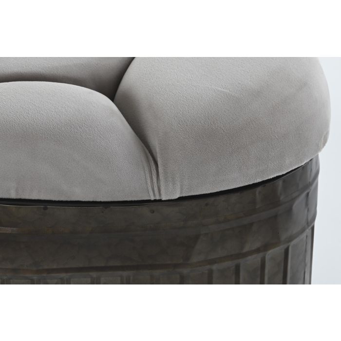 DKD Home Decor Descalzadora Loft, Banco Recibidor con Asiento Beige y Estructura Marrón Oscuro de Metal y Poliéster, 121x44x47.5 cm 2 DKD Home Decor Descalzadora Loft, Banco Recibidor con Asiento Beige y Estructura Marrón Oscuro de Metal y Poliéster, 121x44x47.5 cm 2
