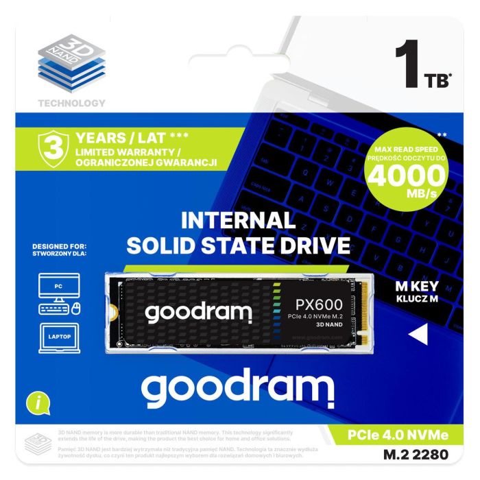 Disco Duro GoodRam PX600 1 TB SSD 1 Disco Duro GoodRam PX600 1 TB SSD 1