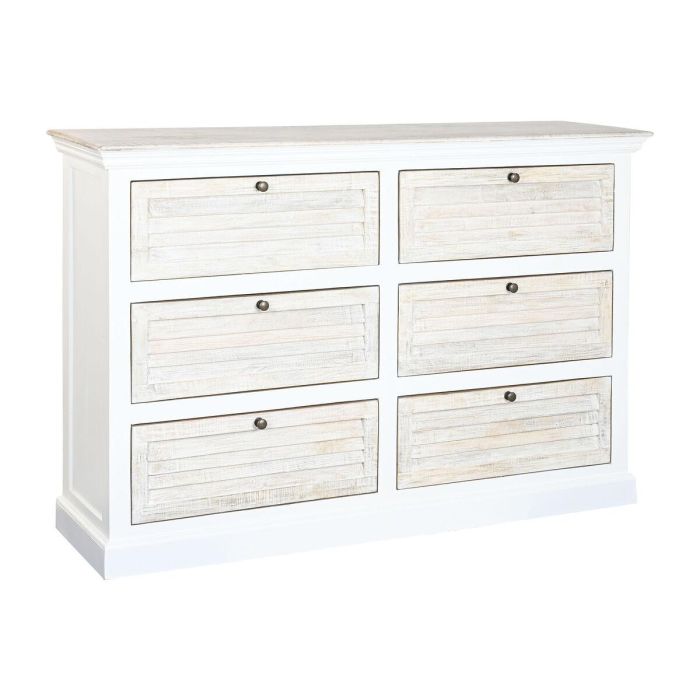Comoda Romantico DKD Home Decor Blanco Natural 40 x 100 x 150 cm 6 Comoda Romantico DKD Home Decor Blanco Natural 40 x 100 x 150 cm 6