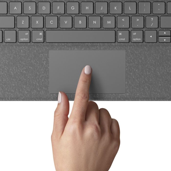 Logitech Slim Folio Teclado Bluetooth y Funda Protectora gris para Apple iPad Air de 10.9" (4ª Generación) 11