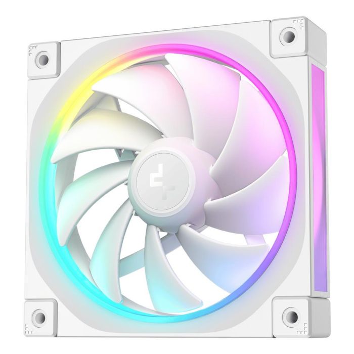 Deepcool FL12 WH-3 in 1 Ventilador 120mm Blanco Triple-Pack de 3 Unidades con Iluminación LED RGB 1