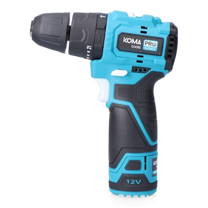 Koma Tools Taladro Percutor Brushless 12V 12v-tpb-k con Batería y Cargador, Mandril 10mm, 32Nm, Incluye Maletín y Accesorios 2
