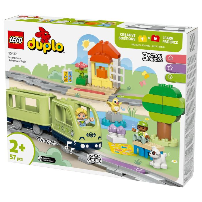 Lego Tren de aventuras interactivo 10427 - Juguetes de aprendizaje temprano para niños de 2 años