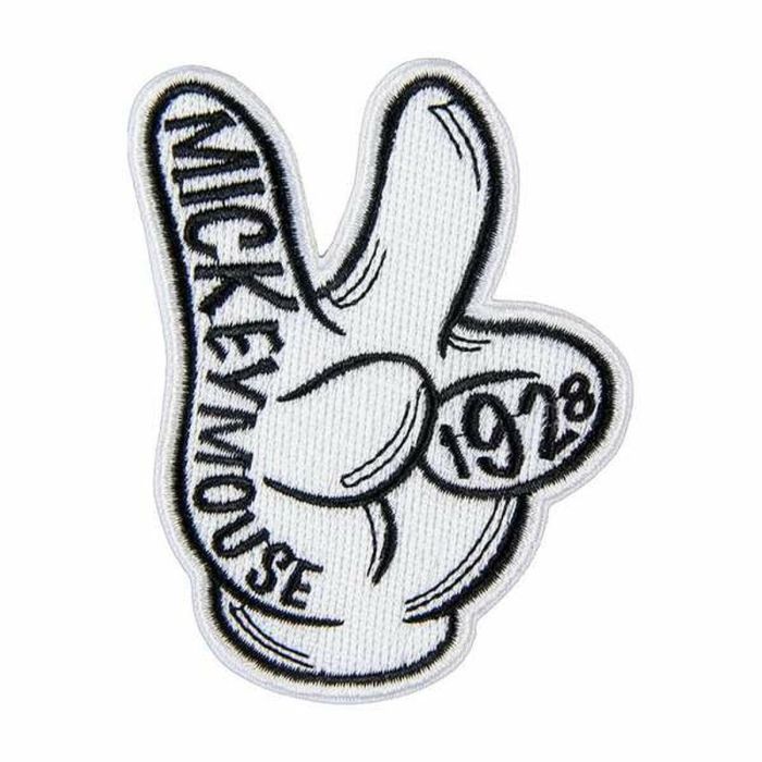 Parche Mickey Mouse Blanco 9,5 x 14,5 cm 5