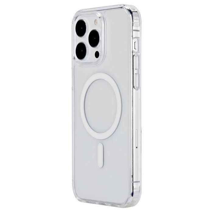 eSTUFF Funda Híbrida Magnética BERLÍN para iPhone 15 Pro - Transparente con MagSafe 5