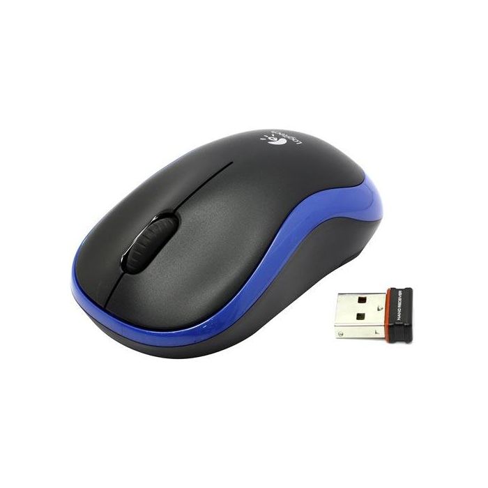 Logitech M185 Ratón Inalámbrico Plug-and-Play, Fiable, con Receptor USB, 12 Meses de Batería y 3 Años de Garantía, Azul