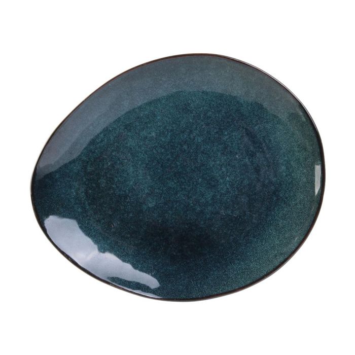 Home Deco Factory Plato Gres Azul Natural 22 cm 2 Home Deco Factory Plato Gres Azul Natural 22 cm 2