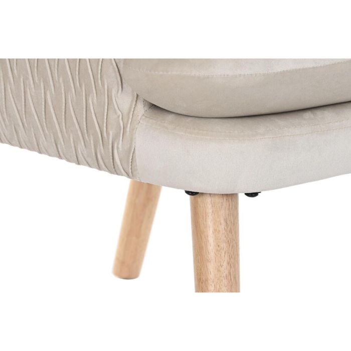 DKD Home Decor Butaca Scandi Beige Natural Poliéster y Madera Desmontable | 67x70x95 cm (Ancho x Largo x Alto) | Asiento 42 cm 3 DKD Home Decor Butaca Scandi Beige Natural Poliéster y Madera Desmontable | 67x70x95 cm (Ancho x Largo x Alto) | Asiento 42 cm 3