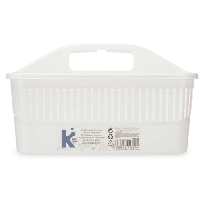 Organizador Limpieza Asa Blanco Arte Regal 31X18CM (12 Unidades) 1 Organizador Limpieza Asa Blanco Arte Regal 31X18CM (12 Unidades) 1